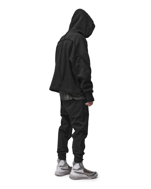 thom krom | M S 192 Cotton Pullover Hoodie Black