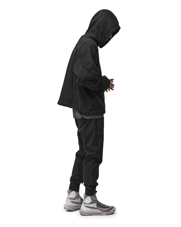 thom krom | M S 192 Cotton Pullover Hoodie Black
