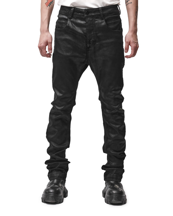 thom krom | M T 107 Denim Trousers Coated Black