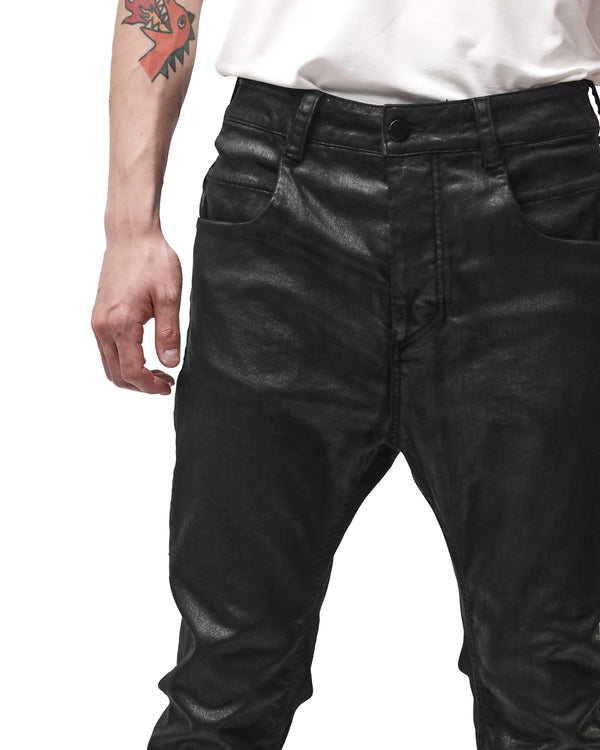 thom krom | M T 107 Denim Trousers Coated Black