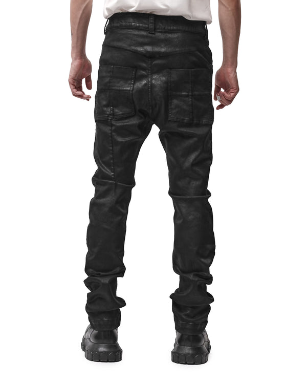 thom krom | M T 107 Denim Trousers Coated Black
