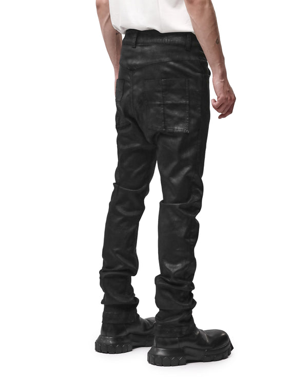 thom krom | M T 107 Denim Trousers Coated Black