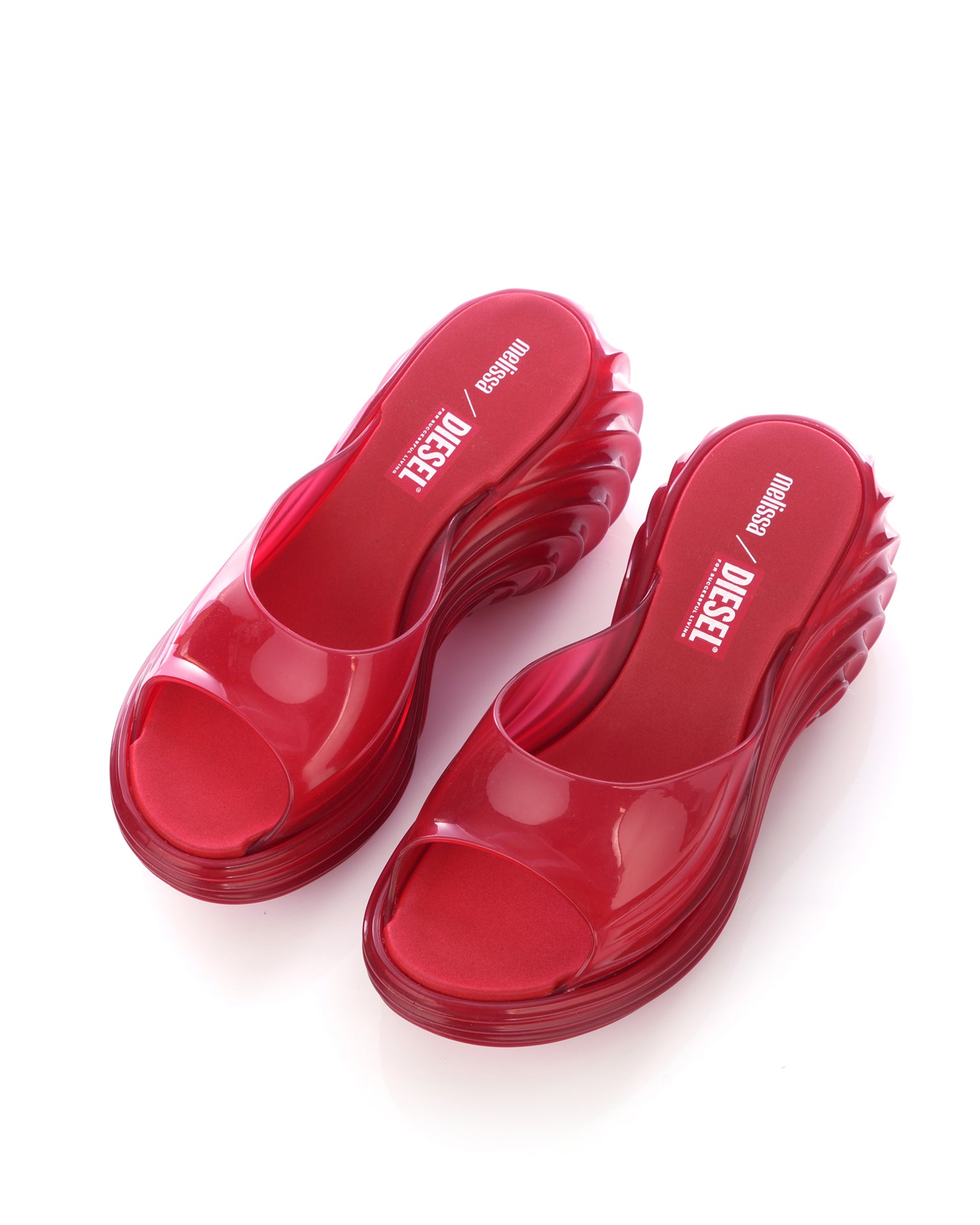 Melissa | x Diesel Quantum Platform Transparent Red | Concrete