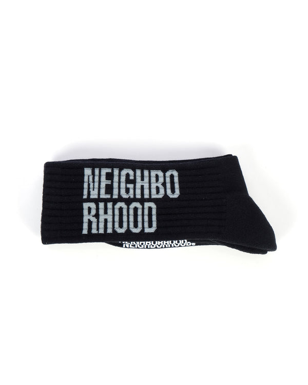 NEIGHBORHOOD | CI. Logo Socks Black - Concrete
