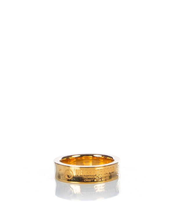 NEIGHBORHOOD | Plain Ring Gold in Silver 925 - Concrete