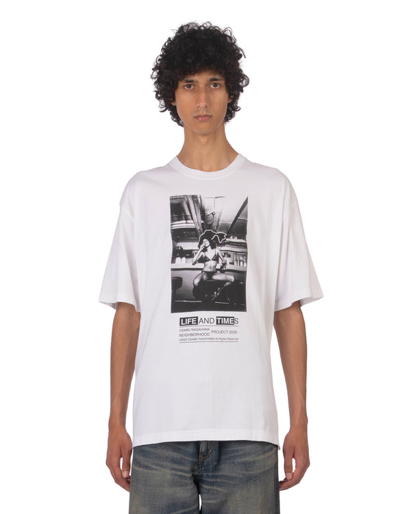 NEIGHBORHOOD | x Osamu Nagahama T-Shirt NO.3 White