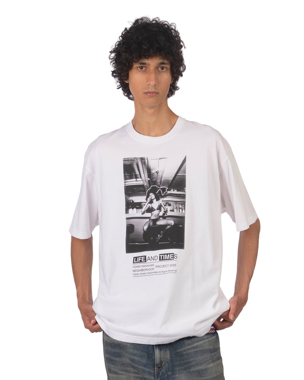 NEIGHBORHOOD | x Osamu Nagahama T-Shirt NO.3 White