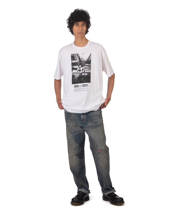 NEIGHBORHOOD | x Osamu Nagahama T-Shirt NO.3 White