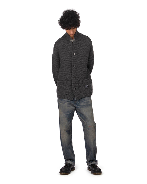 NEIGHBORHOOD | Shetland Knitted Jacket Charcoal