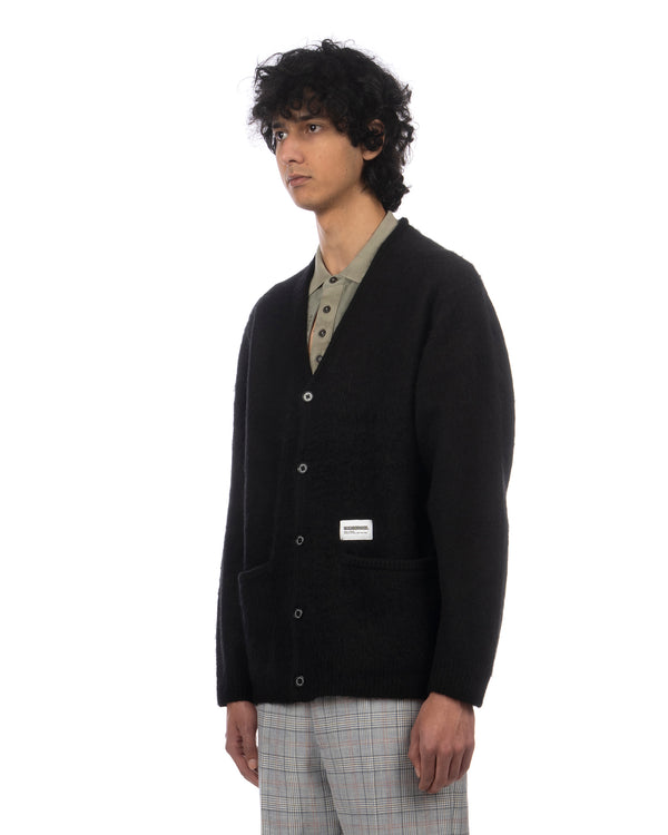 NEIGHBORHOOD | Knitted Mohair Cardigan Black - Concrete