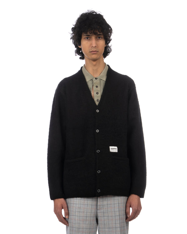 NEIGHBORHOOD | Knitted Mohair Cardigan Black - Concrete