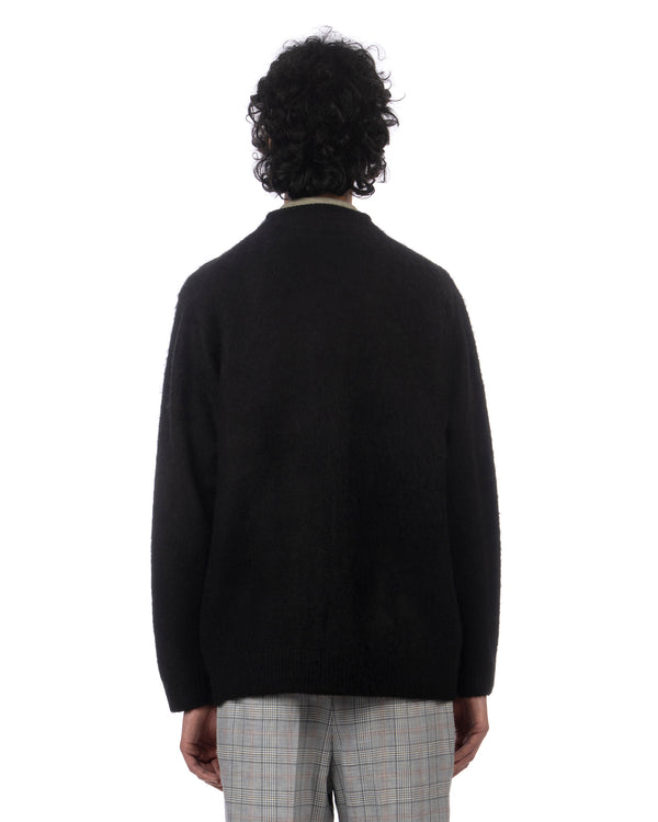 NEIGHBORHOOD | Knitted Mohair Cardigan Black - Concrete