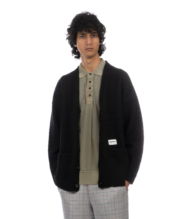 NEIGHBORHOOD | Knitted Mohair Cardigan Black - Concrete