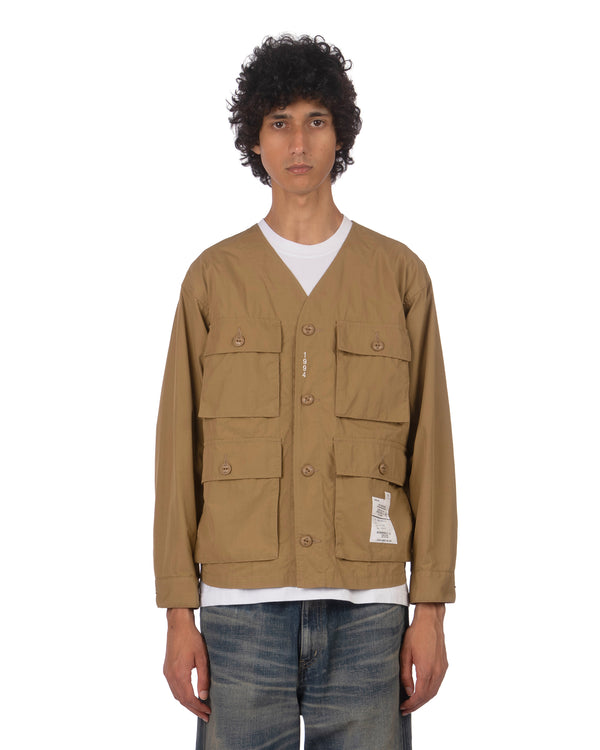 NEIGHBORHOOD | No Collar Utility Jacket Beige