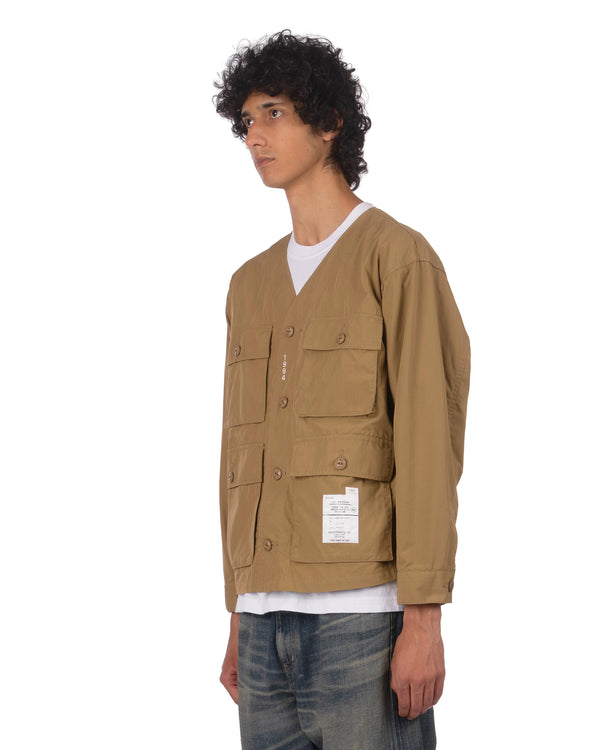 NEIGHBORHOOD | No Collar Utility Jacket Beige