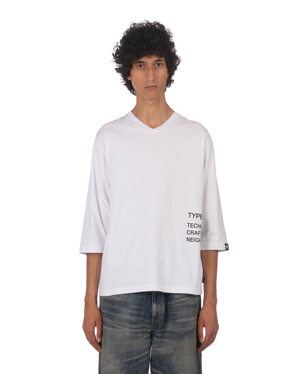 NEIGHBORHOOD | Sheltech V-Neck T-Shirt White