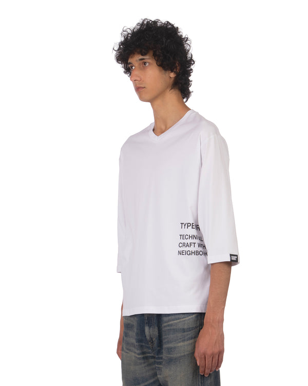 NEIGHBORHOOD | Sheltech V-Neck T-Shirt White