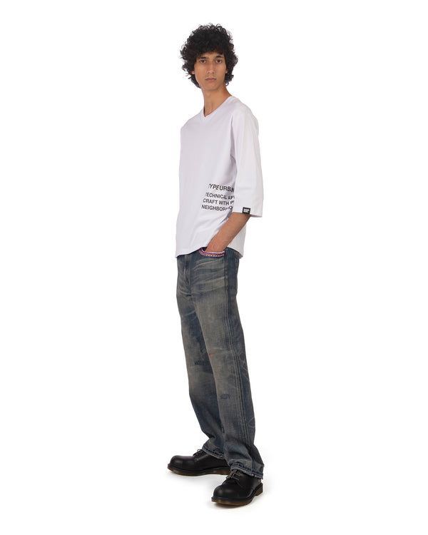NEIGHBORHOOD | Sheltech V-Neck T-Shirt White