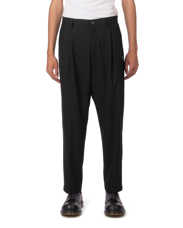 NEIGHBORHOOD | Woven Tuck Pants Black