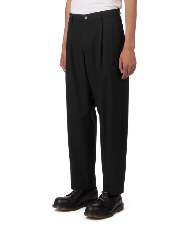 NEIGHBORHOOD | Woven Tuck Pants Black
