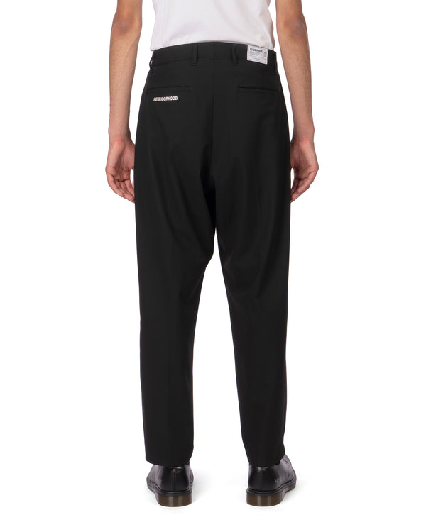 NEIGHBORHOOD | Woven Tuck Pants Black