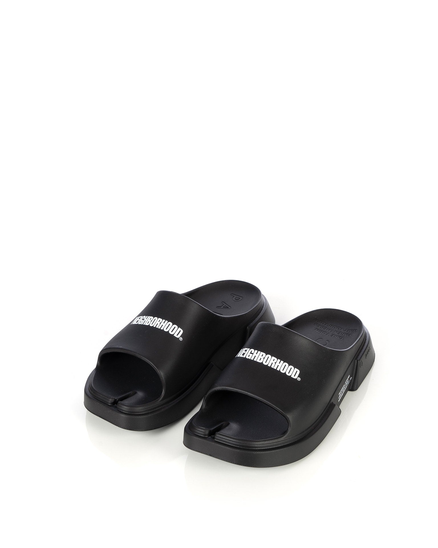 NEIGHBORHOOD | x Paes Slides Black | ConcreteStore