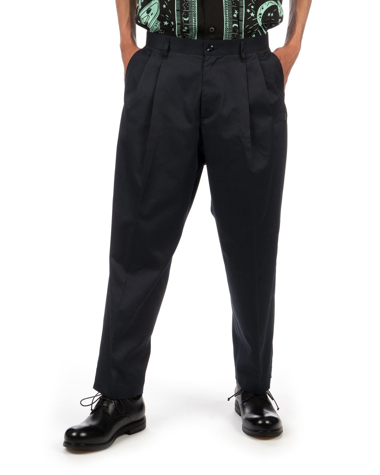 68◇NEIGHBORHOOD TUCK PANTS TS0710-8 NEIGHBORHOOD Two Tuck Pants Black | HAVEN