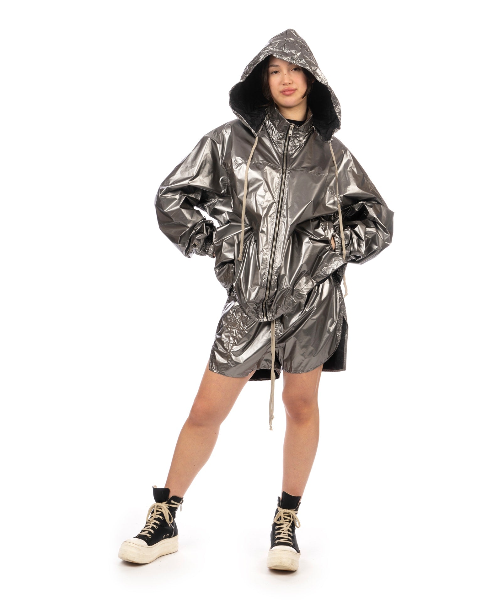 Rick Owens x Champion Jumbo Windbreaker Black – Très Bien
