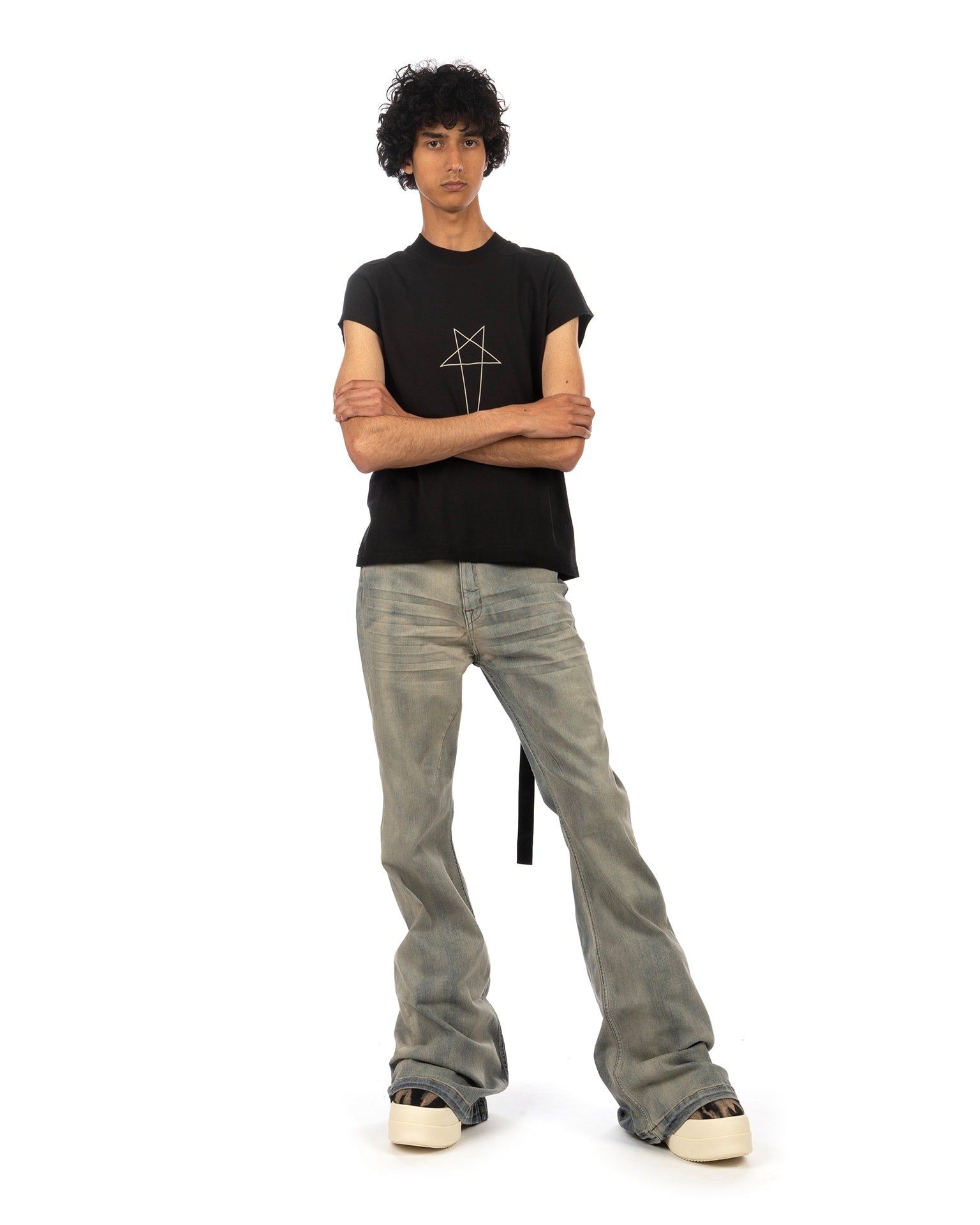 DRKSHDW by Rick Owens | Bolan Banana Bootcut Sky | Concrete DRKSHDW by Rick Owens | Bolan Banana Bootcut Sky | Concrete