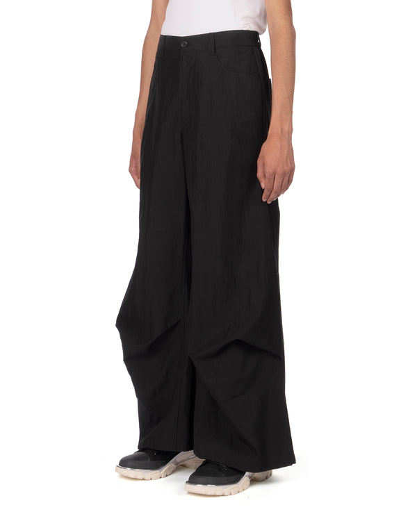 SONGZIO | Bias Drape Flare Pants Black
