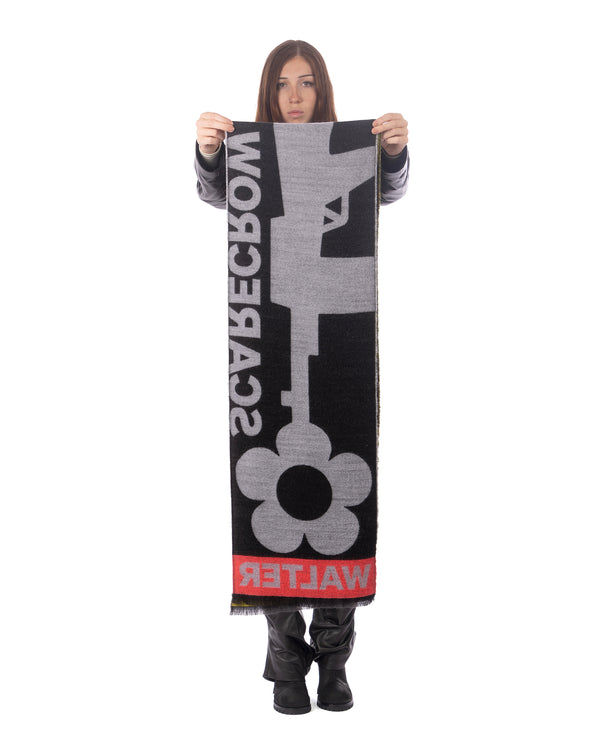 Walter Van Beirendonck | Scarecrow Scarf Single Black - Concrete