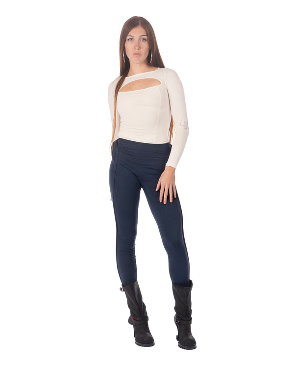 OTTOLINGER | Split Racerback LS Top Off White