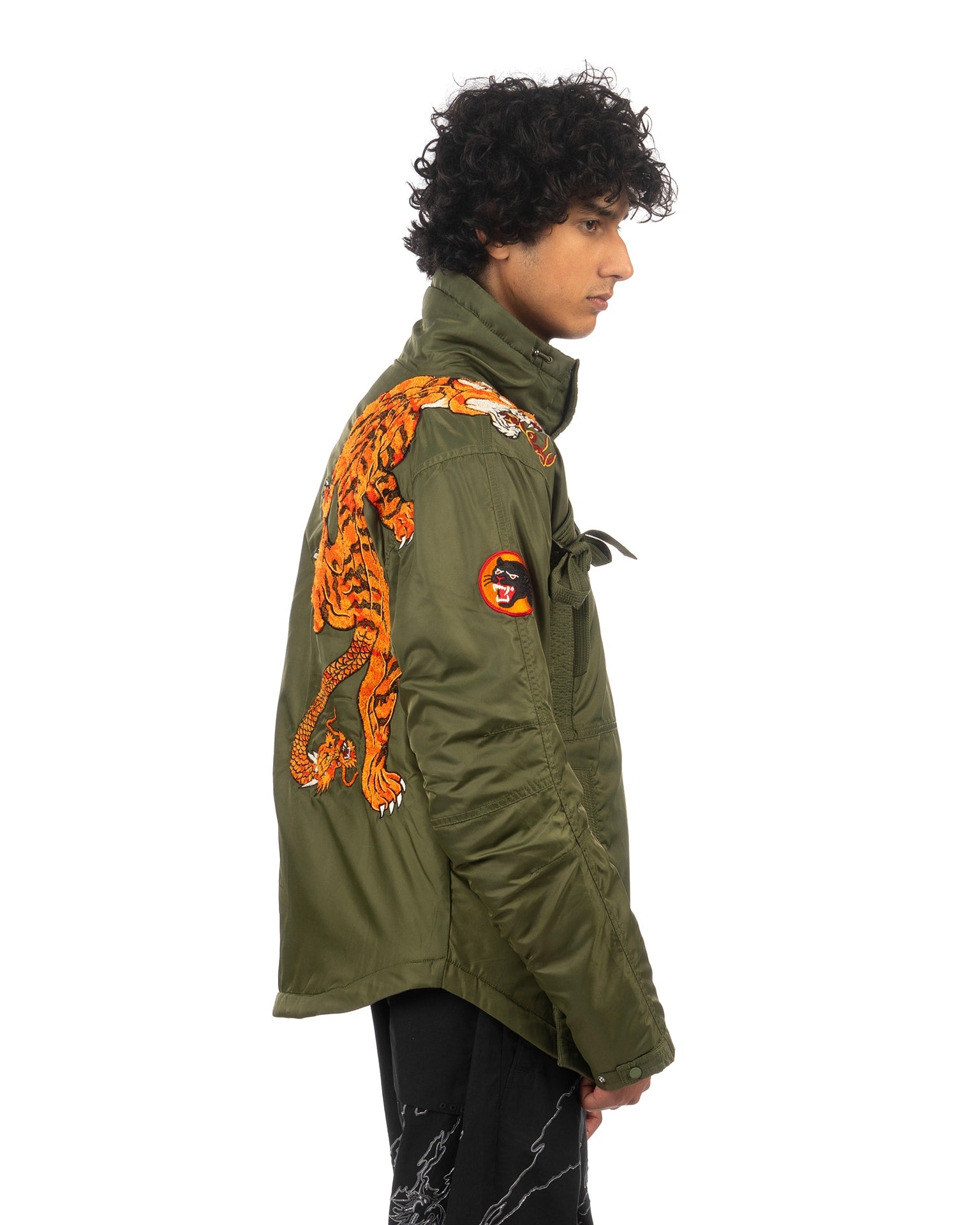 maharishi | 5309 Tibetan Panther Flight Jacket Olive | Concrete