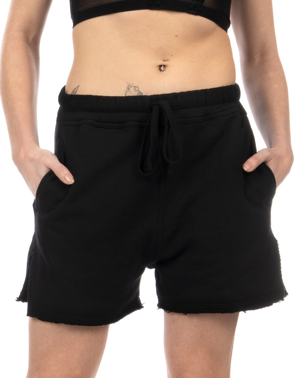 thom krom | Women's W ST 432 Shorts Worked Black - Concrete