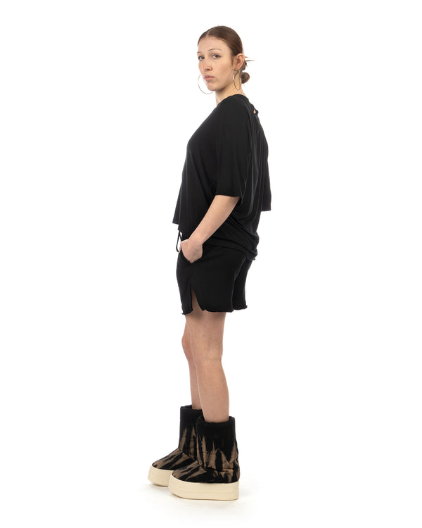 thom krom | Women's W ST 432 Shorts Worked Black - Concrete