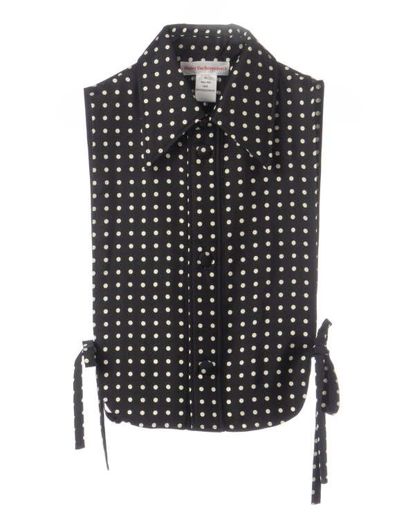 Walter Van Beirendonck | Bib Collar Shirt Black - Concrete