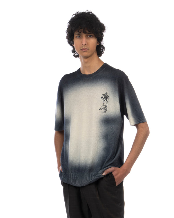 Vivienne Westwood | Bizet Knitted T-Shirt Blue/White - Concrete