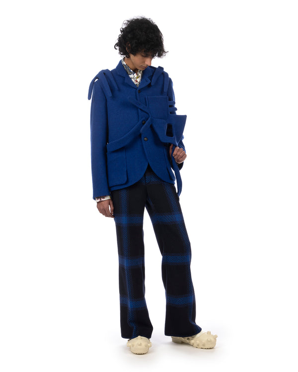 Walter Van Beirendonck | Alien Boxy Blazer Jacket Clematis Blue - Concrete