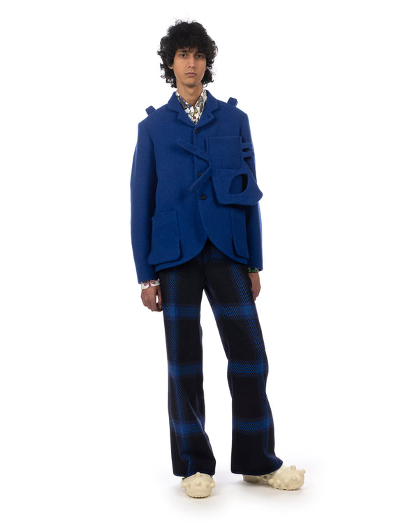 Walter Van Beirendonck | Alien Boxy Blazer Jacket Clematis Blue - Concrete