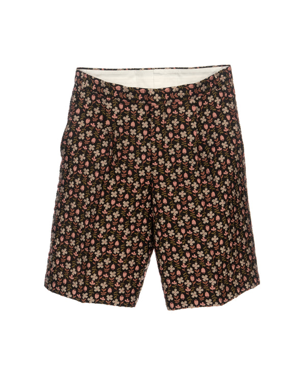 Walter Van Beirendonck | Star Knee Short Black - Concrete
