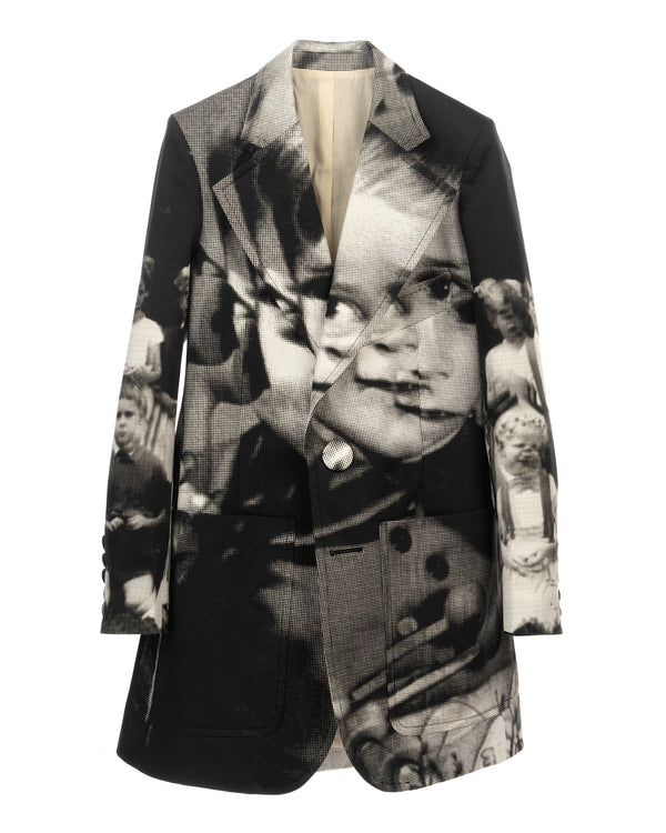 Walter Van Beirendonck | Tarot Blazer Jacket Glitch CC20 - Concrete