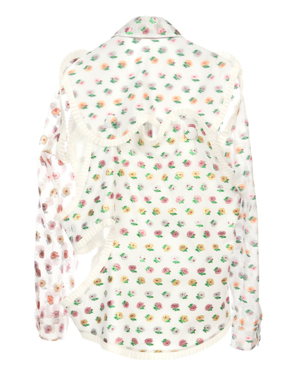 Walter Van Beirendonck | Arp Art Ruffles Shirt Patchwork - Concrete
