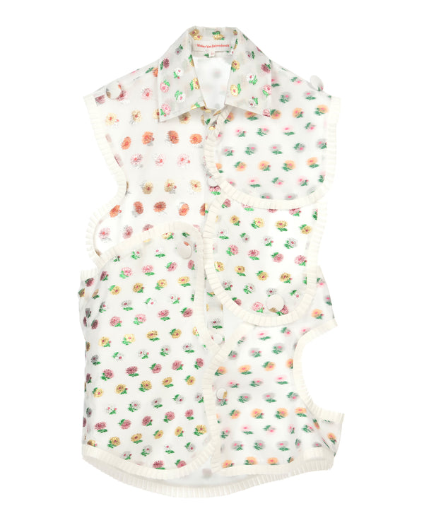 Walter Van Beirendonck | Arp Art Ruffles Shirt Patchwork - Concrete