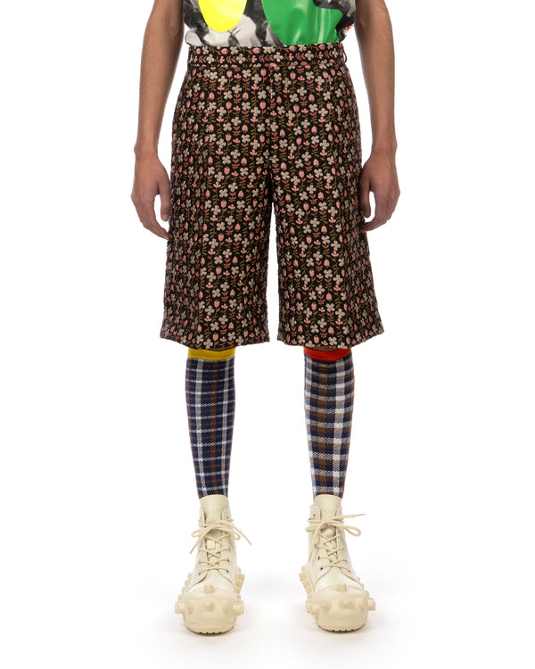 Walter Van Beirendonck | Star Knee Short Black - Concrete