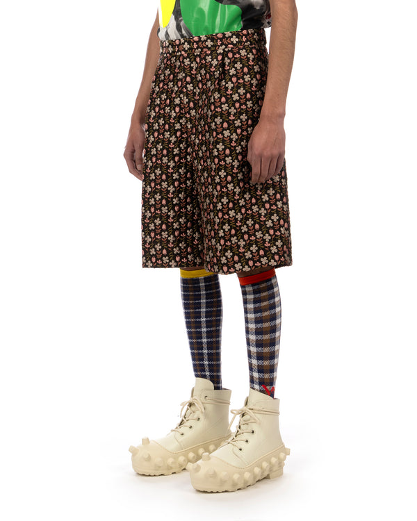 Walter Van Beirendonck | Star Knee Short Black - Concrete