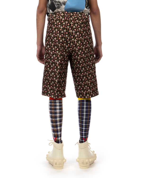Walter Van Beirendonck | Star Knee Short Black - Concrete