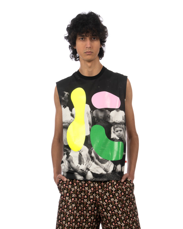 Walter Van Beirendonck | Daisy Sleeveless Top Black - Concrete
