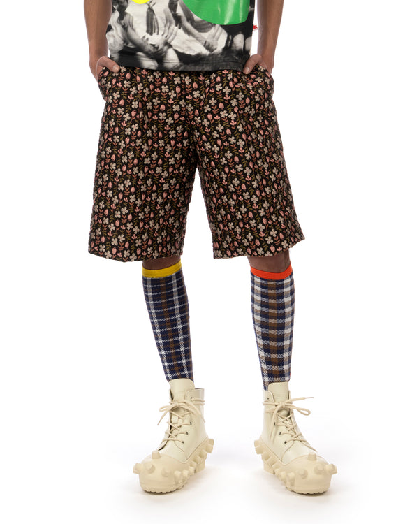 Walter Van Beirendonck | Star Knee Short Black - Concrete