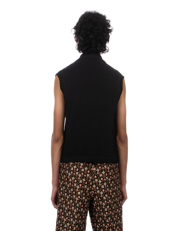 Walter Van Beirendonck | Starry Eyes Knitted Vest Black - Concrete