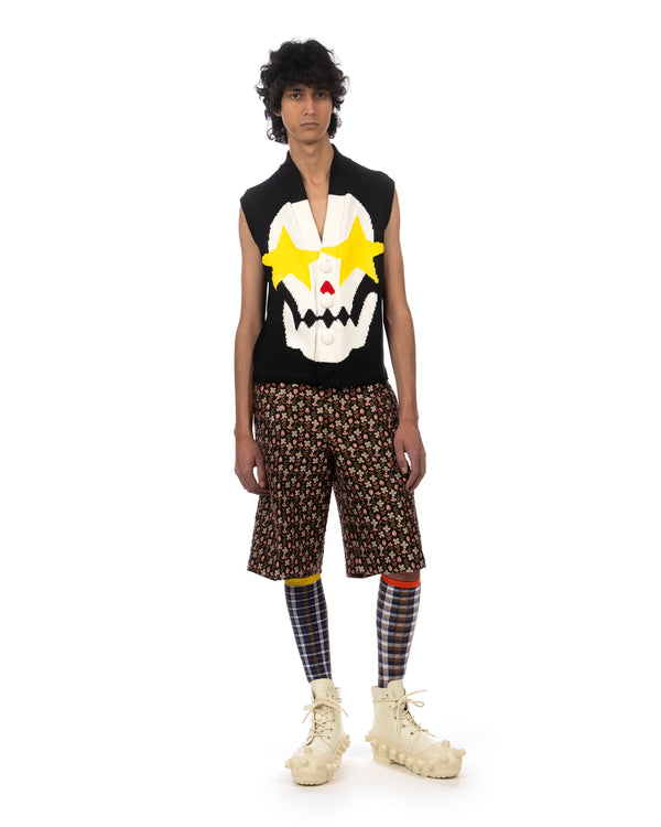 Walter Van Beirendonck | Starry Eyes Knitted Vest Black - Concrete